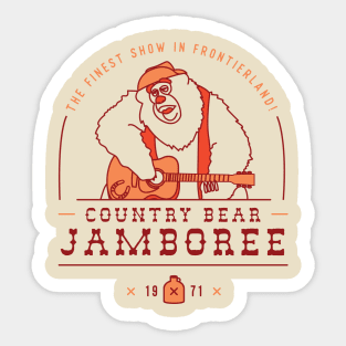 Country Bear Jamboree Sticker